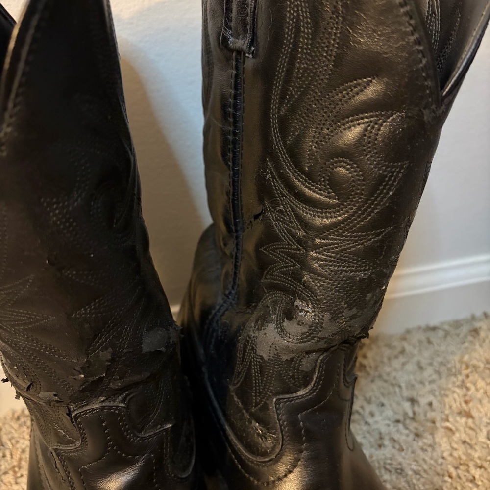 Laredo Lea Vamp Fox Western Cowboy Boots Men’s 8.5 - Picture 3 of 12